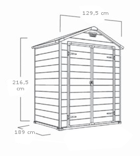 misure casetta da giardino