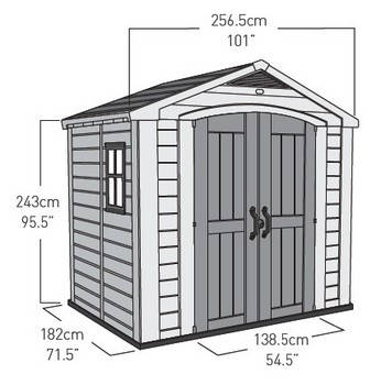 casetta da giardino factor dimensioni esterne