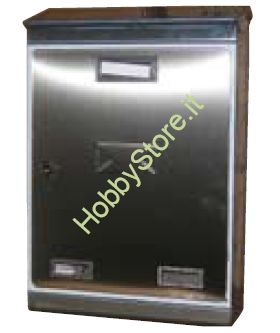 Picture of Cassetta postale acciaio inox con tetto