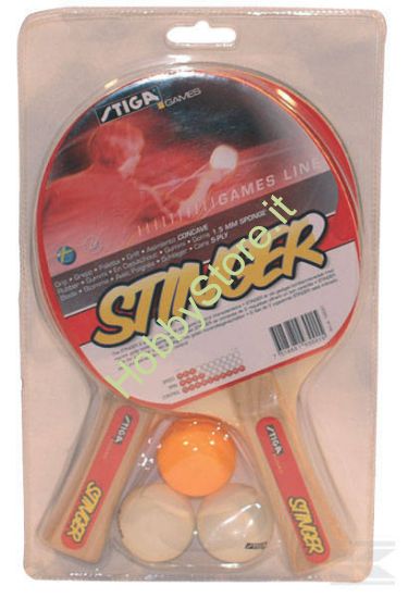 Picture of racchette ping pong Stiga + 3 palline  