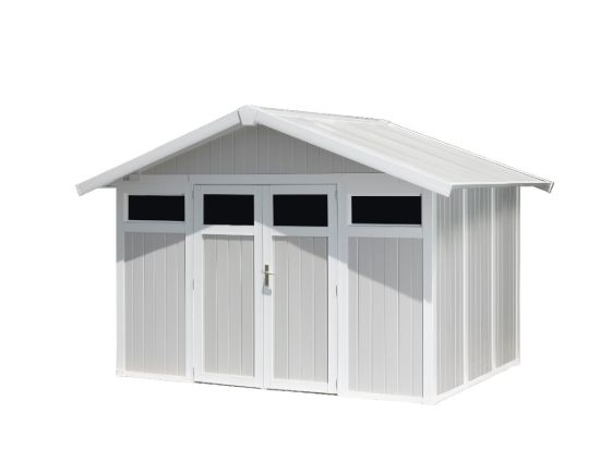 Grosfillex utility 7 casetta grigio verde