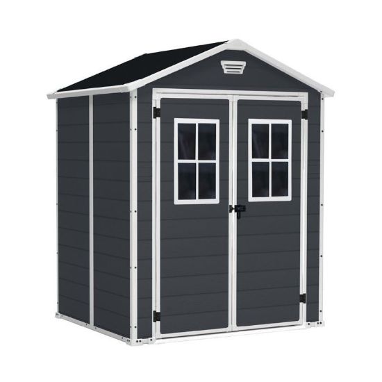 Casetta da giardino Manor 6 x 5 DD Keter con finestre