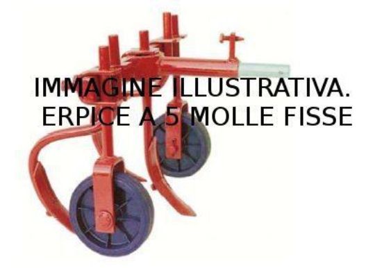 Erpice a 5 ancore