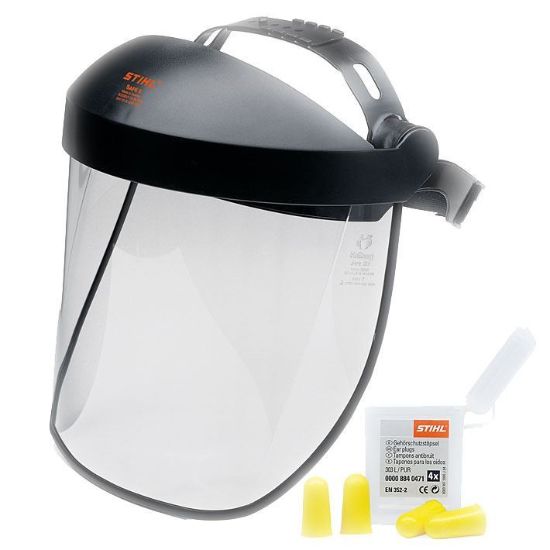 Visiera e tappi per le orecchie Stihl