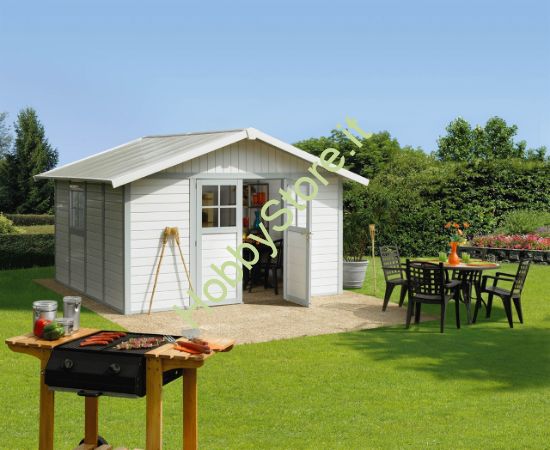 Picture of Casetta da giardino Deco 11 Grigio/Verde Grosfillex