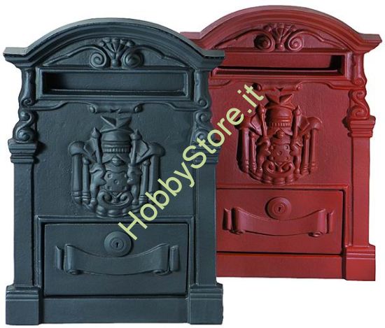 Picture of Cassetta postale rossa 28x9x41h cm