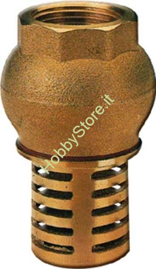 valvola di fondo in rame