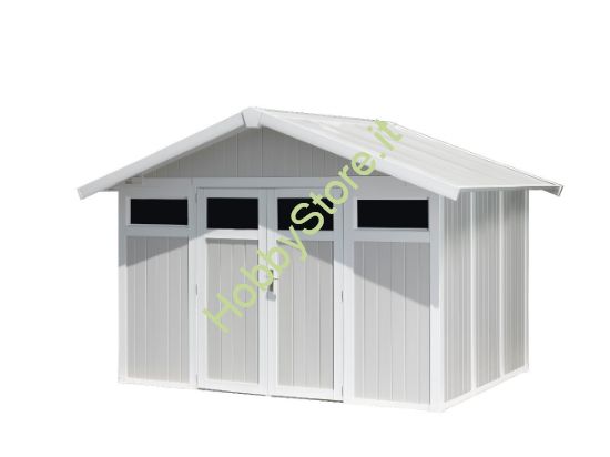 Grosfillex utility 7 casetta grigio verde