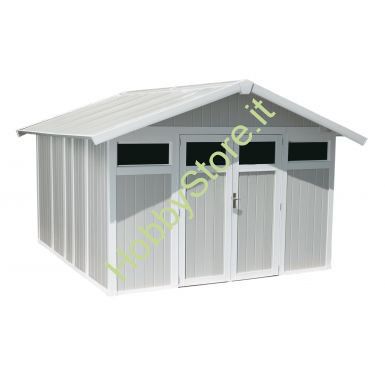 Picture of Casetta da giardino Utility 11 grigio azzurro Grosfillex