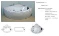 vasca idromassaggio ad angolo misure