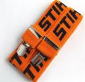 Bretelle arancioni con clip Stihl