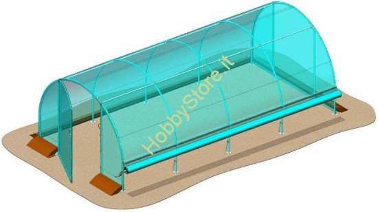 Ventilazione da un lato per serra Stocker