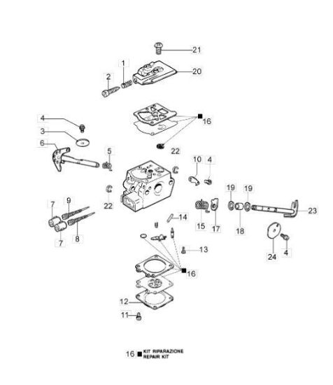 Carburatore WT 780 F per GS 440