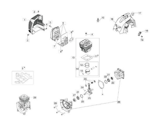Motore per BC 300 S