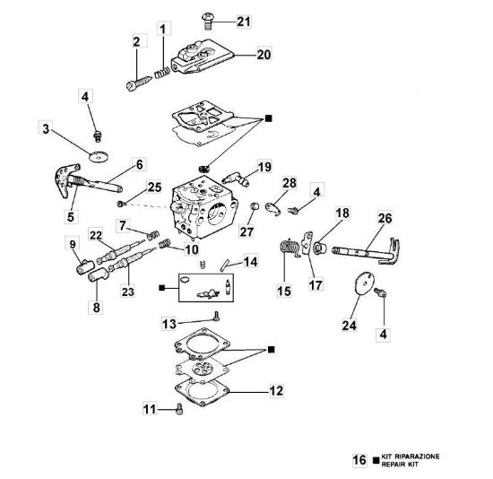Carburatore WT 536 e WT 562 per 936	