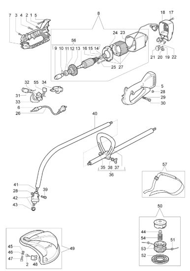 Esploso completo per TR 101 E