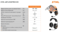 Cuffie Advance ProCOM Stihl per caschetto