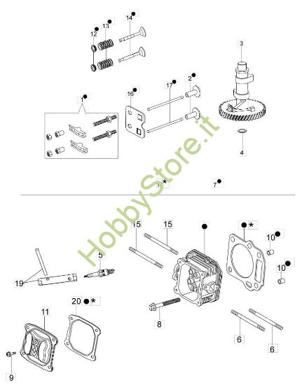 Testa e Valvole G 44 TK Comfort Plus Trazione
