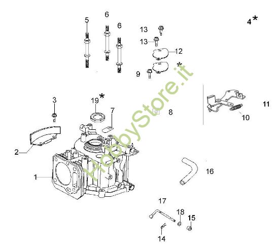 Cilindro e Basamento  G 44 TK Comfort Plus Trazione