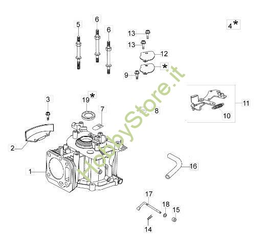 Ricambi Cilindro e Basamento G 48 PK Comfort Plus