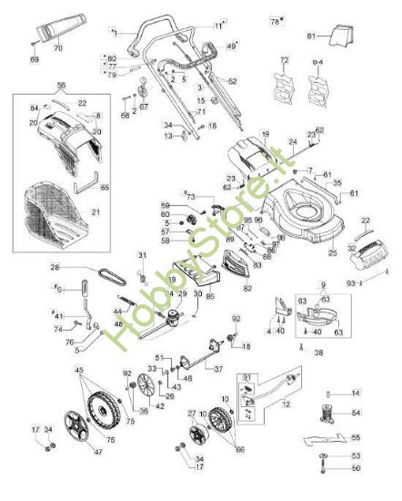 Esploso completo G 48 TK All Road Plus 4 Trazione