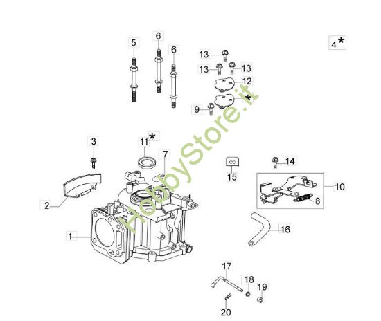 Picture of Cilindro e Basamento rasaerba G 53 Tk Comfort Plus