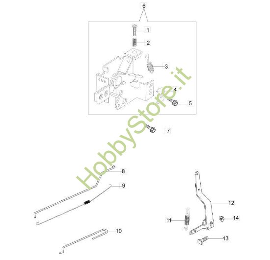 Picture of Leve di Controllo rasaerba G 53 Tk Comfort Plus
