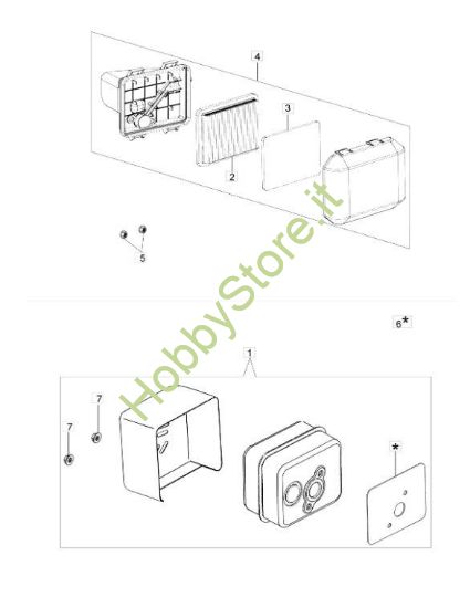 Picture of Filtro arie e marmitta rasaerba G 53 Tk All Road Plus 4