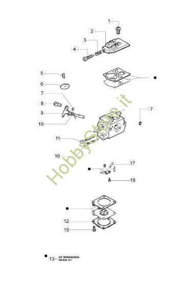Carburatore WT-904 Soffiatore BV 300