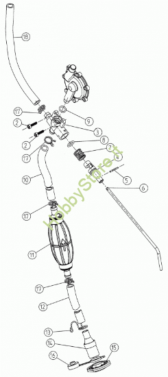 Pompa di spinta e riempimento con rubinetto a 3 vie M1200