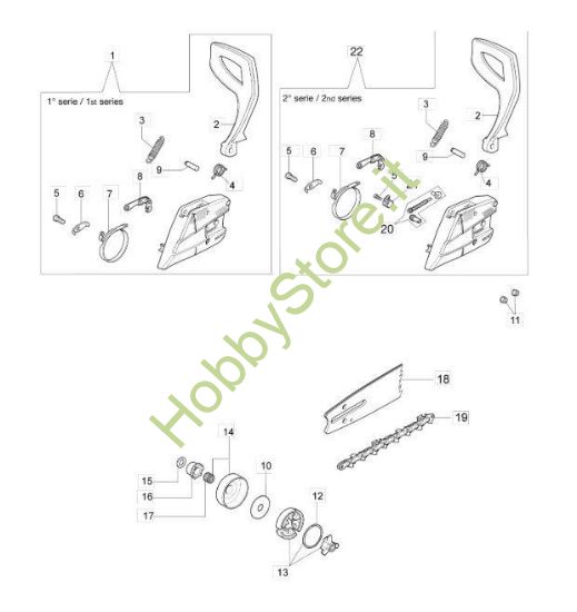 Frizione e freno per GS 370