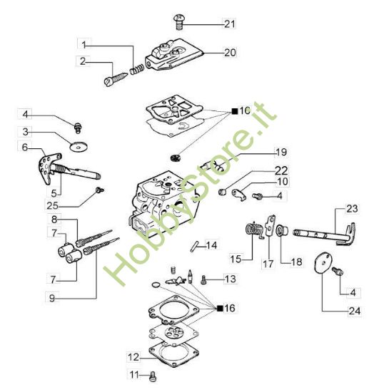 Carburatore WT-781DR per GS 370
