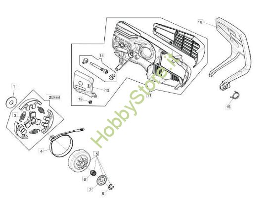Copricatena e frizione per GST 250