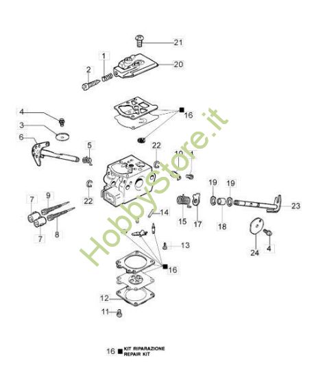 Carburatore WT-780D per GS 410 C
