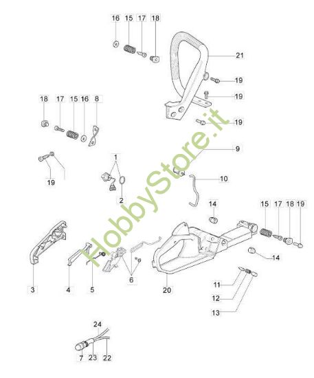 Serbatoio e impugnatura per GS 410 CX