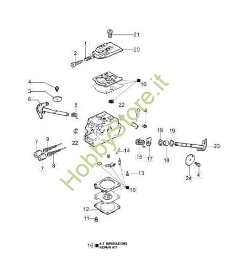Carburatore WT 780 F per GS 440