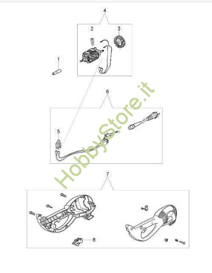 Motore elettrico matricola 308 per TR 61 E