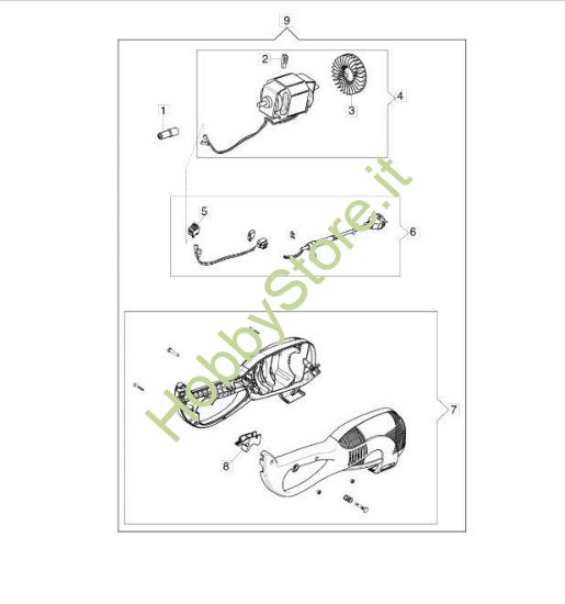 Motore elettrico matricola 314 per TR 91 E
