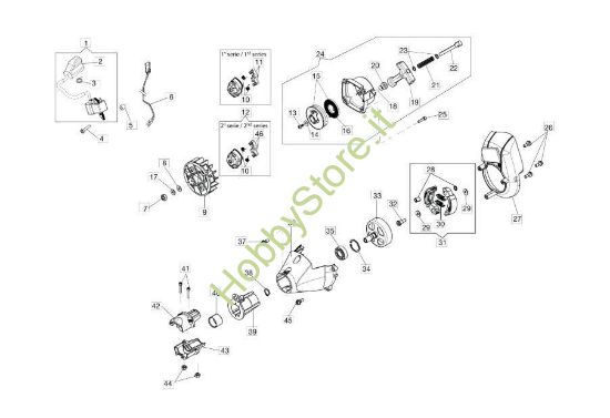 Avviamento e frizione per BC 270 S (Ø 26)