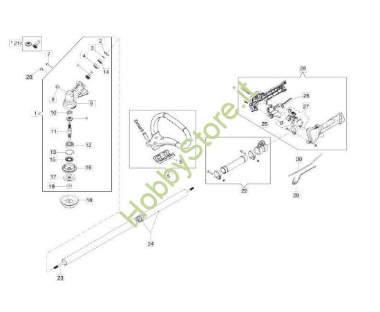 Trasmissione per BC 270 S (Ø 26)