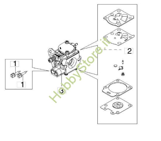 Carburatore WT 1150 per BC 270 S (Ø 26)