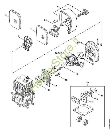 Filtro aria, flangia intermedia Bg 56