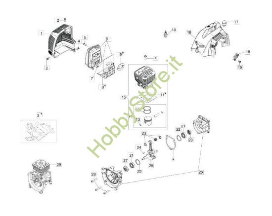 Motore per BC 300 S