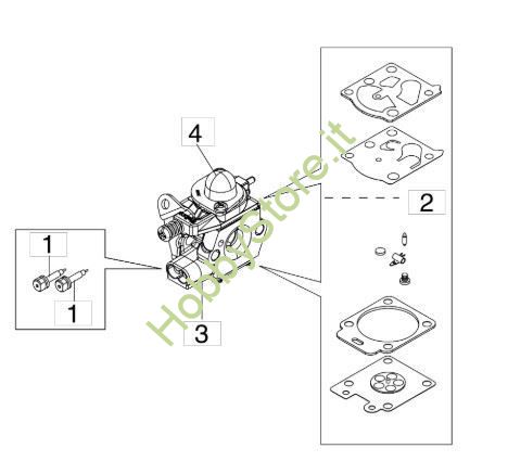 Carburatore WT 1099 per BC 400 S