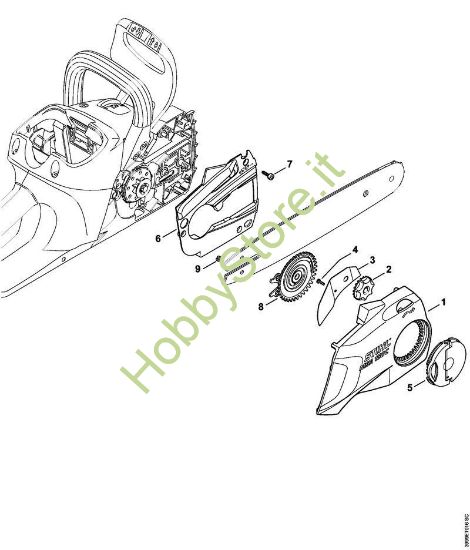 Coperchio rocchetto catena MSA 160 Stihl