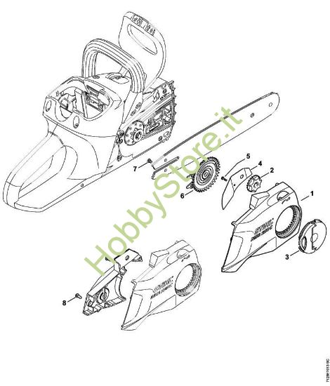 Coperchio rocchetto catena MSA 200 C-BQ Stihl