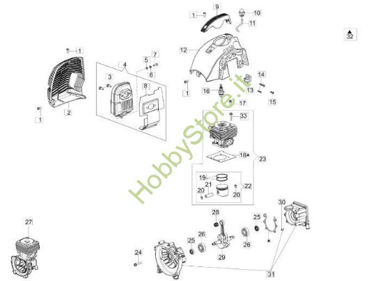 Motore per BC 430 S