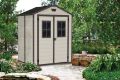 Casetta da giardino Manor Beige 6 x 5 Keter con finestre