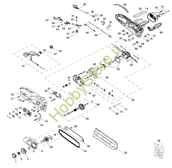 Esploso completo per GS 180 E
