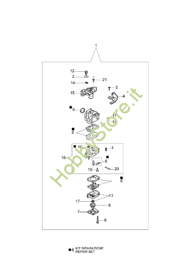 Carburatore WYK 193 per 453 BP Ergo